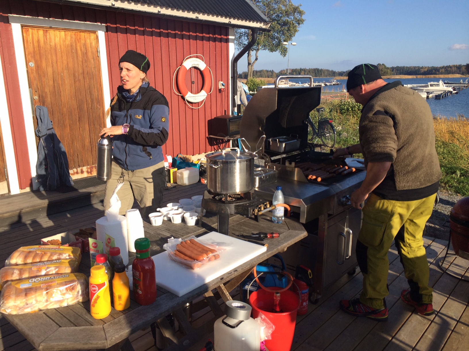 Återigen en Grillfest de luxe - tack för att vi slapp prinskorven