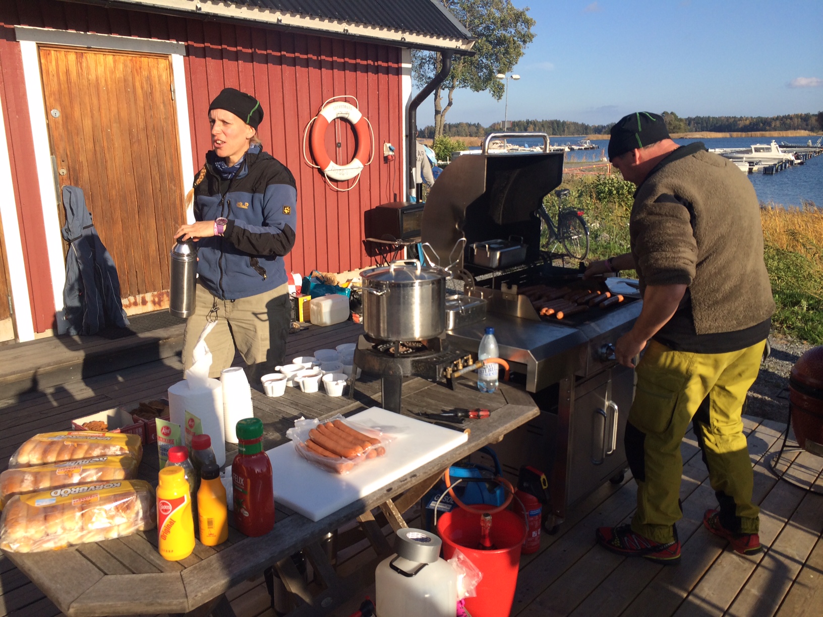 Återigen en Grillfest de luxe - tack för att vi slapp prinskorven 