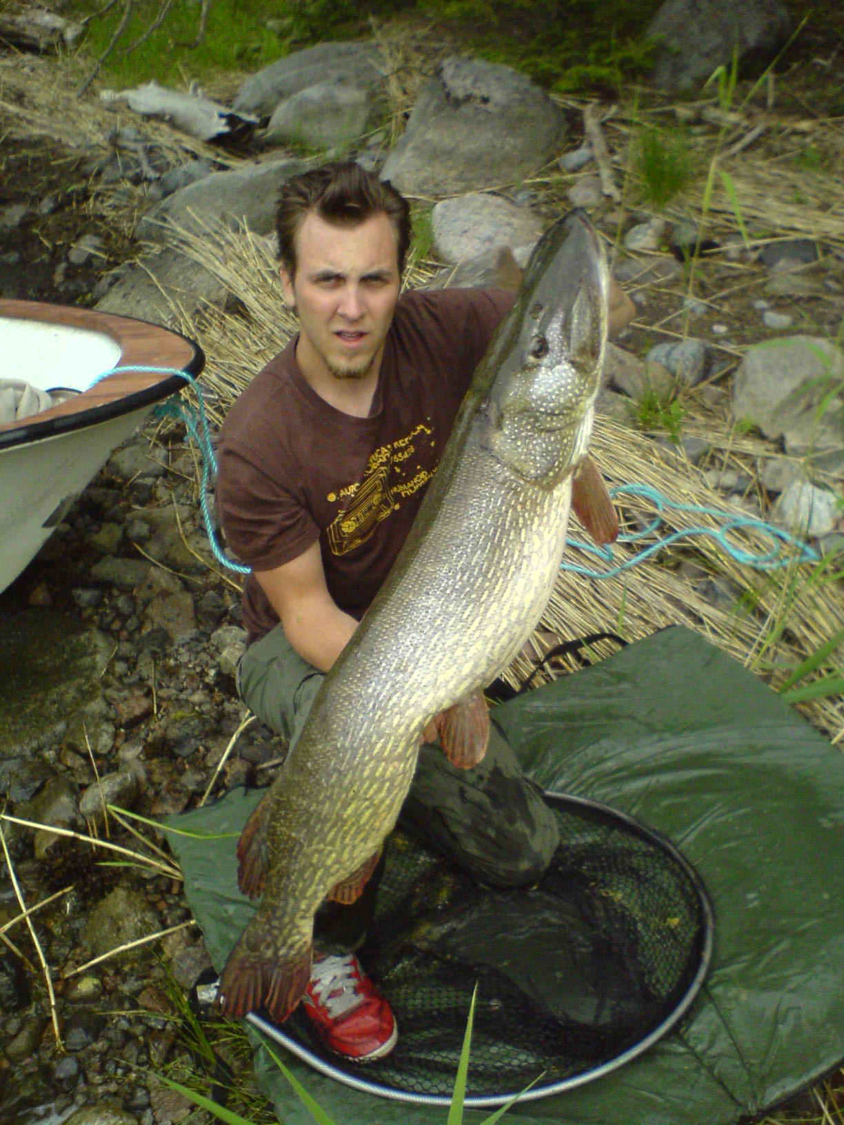 En liten krokodil på 14,5 kg! Vi lyfter på hatten